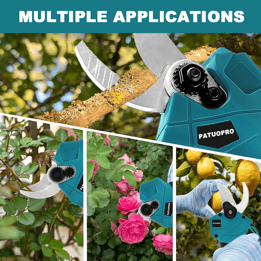 Professional Cordless Electric Pruning Shear with Brushless Motor for Gardening and Bonsai Cutting Tool