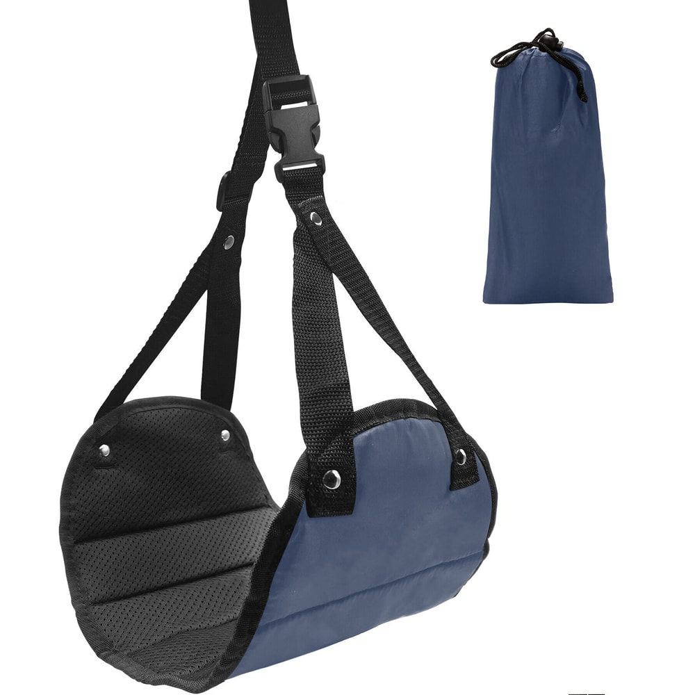 Portable Foot Hammock Travel Footrest Adjustable Airplane And Desk Comfort Rest 4