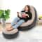 Portable Inflatable Sofa Chair Soft Flocked Inflatable Lounge Chair Foldable Lazy Air Sofa for Indoor Outdoor Relaxing