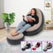 Portable Inflatable Sofa Chair Soft Flocked Inflatable Lounge Chair Foldable Lazy Air Sofa for Indoor Outdoor Relaxing