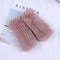 Luxury Rabbit Fur Fingerless Gloves For Women Soft Winter Wrist Warmers And Fashion Mittens 2