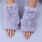 Luxury Rabbit Fur Fingerless Gloves For Women Soft Winter Wrist Warmers And Fashion Mittens 3