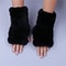 Luxury Rabbit Fur Fingerless Gloves For Women Soft Winter Wrist Warmers And Fashion Mittens 7