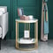 Side Table Round Coffee Table With Hidden Jewelry Storage Modern Nightstand Accent Table 1
