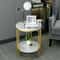 Side Table Round Coffee Table With Hidden Jewelry Storage Modern Nightstand Accent Table 3