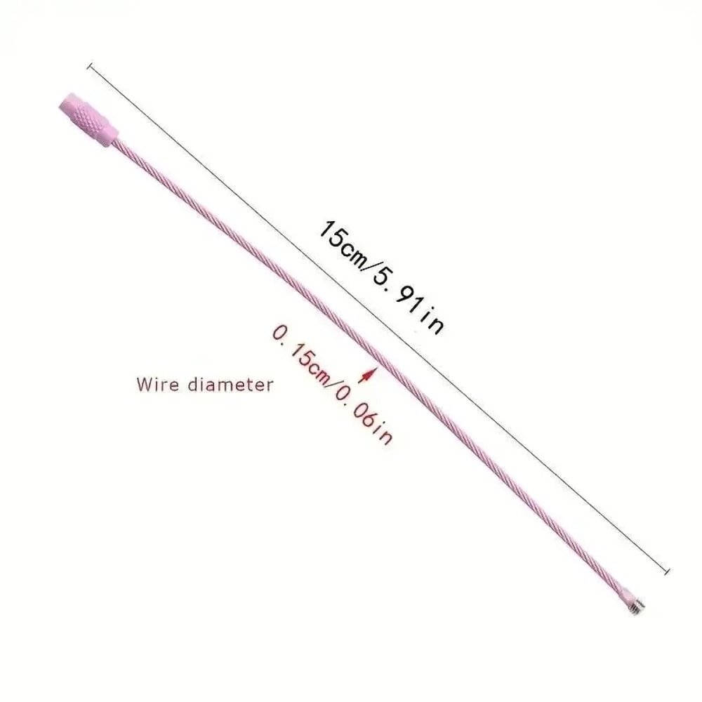 Colorful Stainless Steel Wire Luggage Tag Clips Durable & Easy to Install, Perfect for Travel and Everyday Use