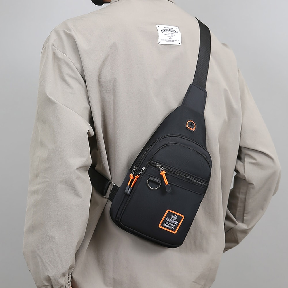 Mens Fashionable One Shoulder Crossbody Bag Large Capacity, Outdoor Sports Backpack, and Casual Small Shoulder Bag