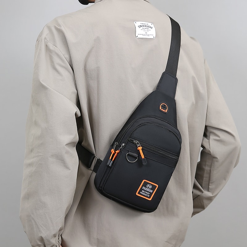 Mens Fashionable One Shoulder Crossbody Bag Large Capacity, Outdoor Sports Backpack, and Casual Small Shoulder Bag