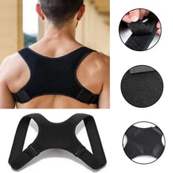 adjustable back posture corrector & neck support belt spine & shoulder brace for adult hunchback relief