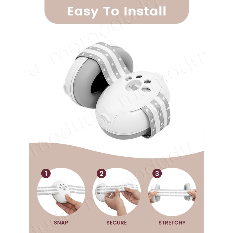 Cat Claw Baby Earmuffs Noise Reducing Headphones For Travel With Adjustable Headband 2