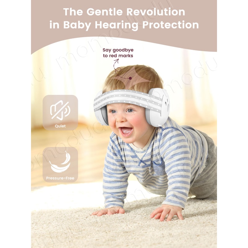 Cat Claw Baby Earmuffs Noise Reducing Headphones For Travel With Adjustable Headband 3