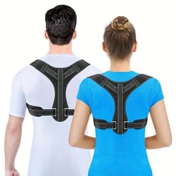 adjustable posture corrector for men and women breathable upper back brace with clavicle support