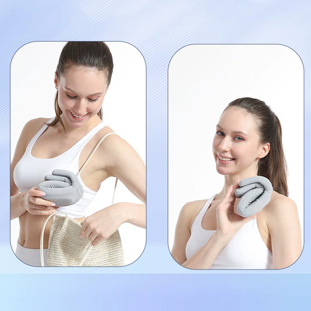 Ice Silk Soft Foam Neck Support Pillow Cervical Traction Relaxation 1