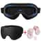 Breathable Sleep Mask Comfortable Blackout Eye Mask with Noise Cancelling Earplugs