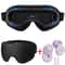 Breathable Sleep Mask Comfortable Blackout Eye Mask with Noise Cancelling Earplugs