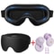 Breathable Sleep Mask Comfortable Blackout Eye Mask with Noise Cancelling Earplugs