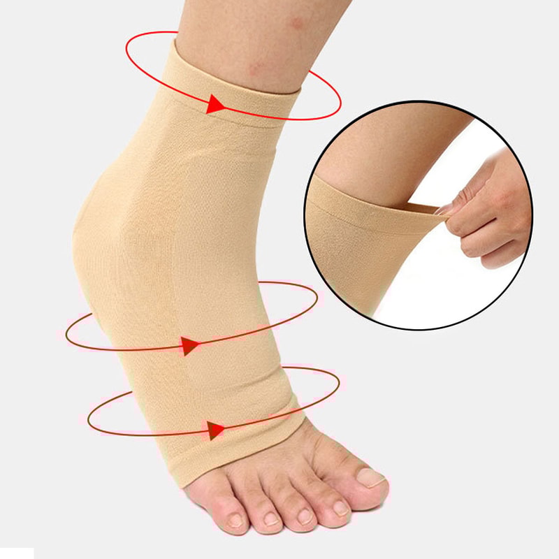 Gel Pads for Ice Skating Protection Socks Achilles Tendon, Shin, Heel & Malleolar Support