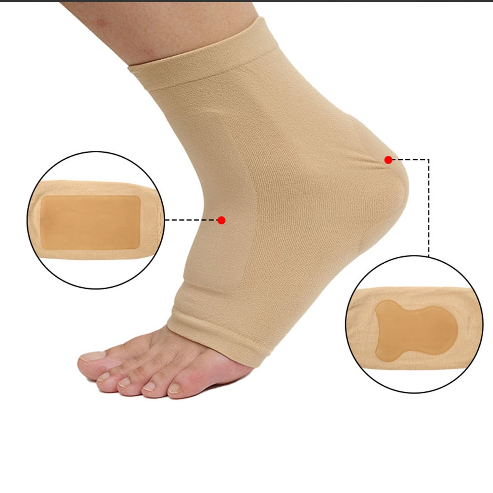 Gel Pads for Ice Skating Protection Socks Achilles Tendon, Shin, Heel & Malleolar Support