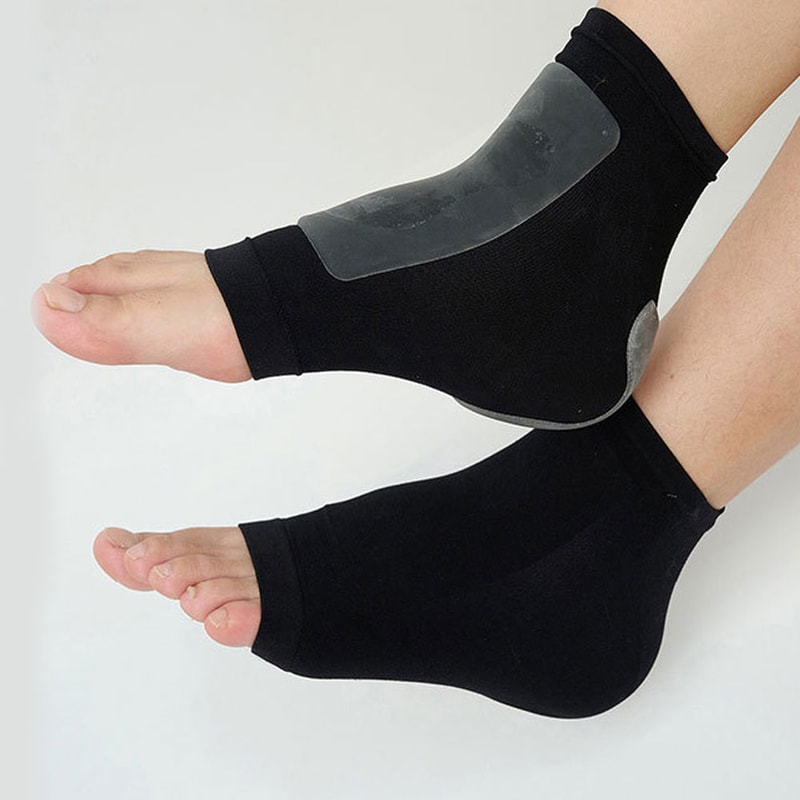 Gel Pads for Ice Skating Protection Socks Achilles Tendon, Shin, Heel & Malleolar Support