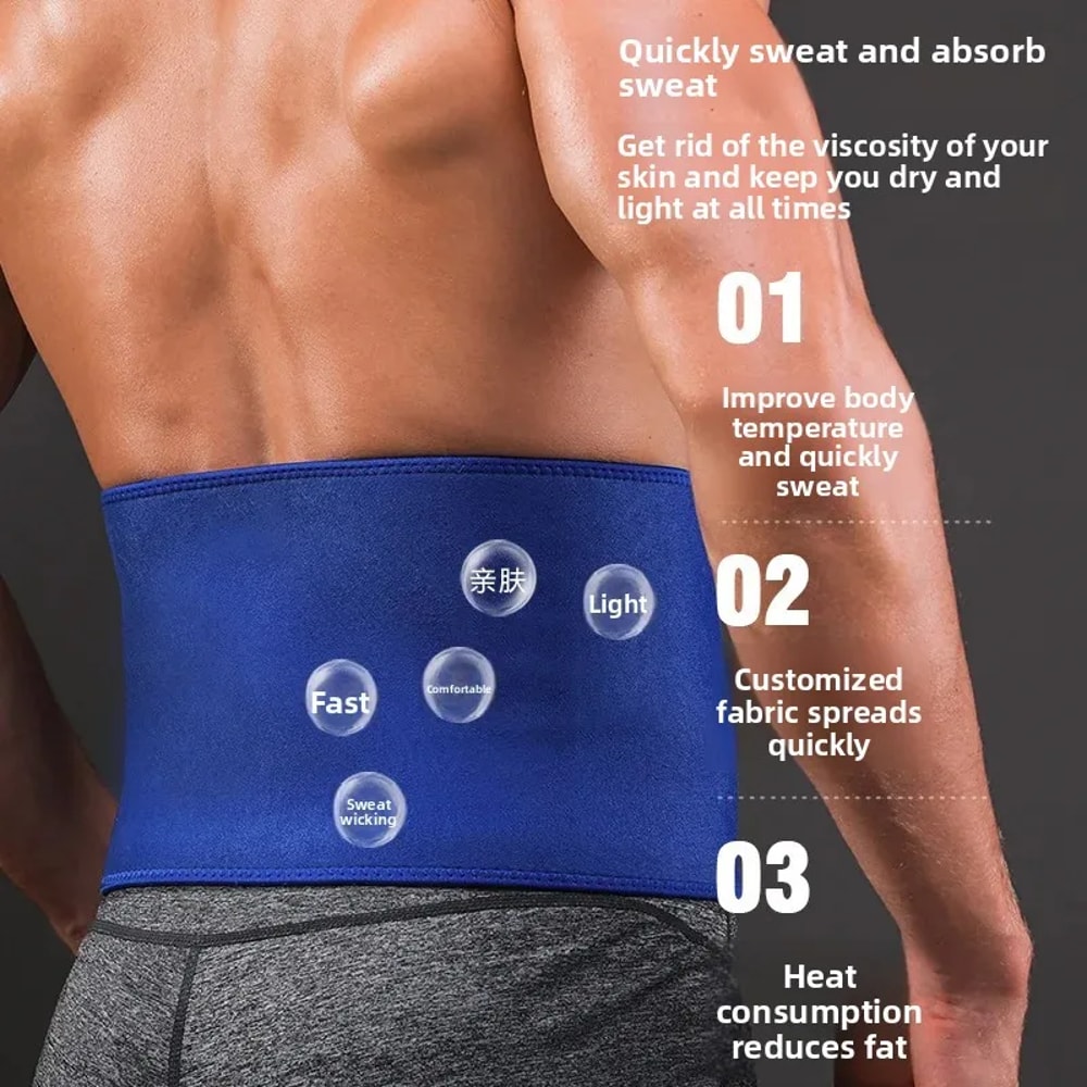 Mens Adjustable Waist Trainer For Weight Loss And Lumbar Support Core Stability Sweat Belt With Spi 4