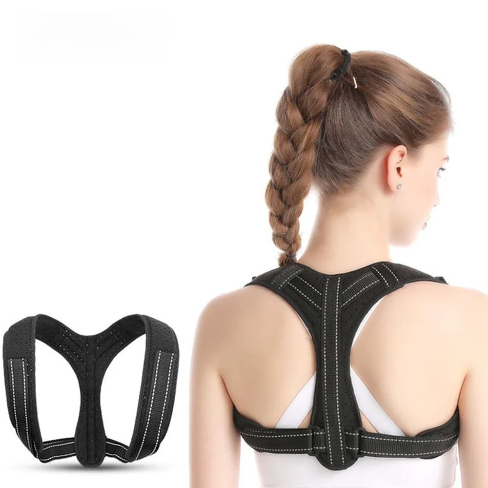 Adjustable Posture Corrector For Men And Women With Breathable Clavicle Support 1
