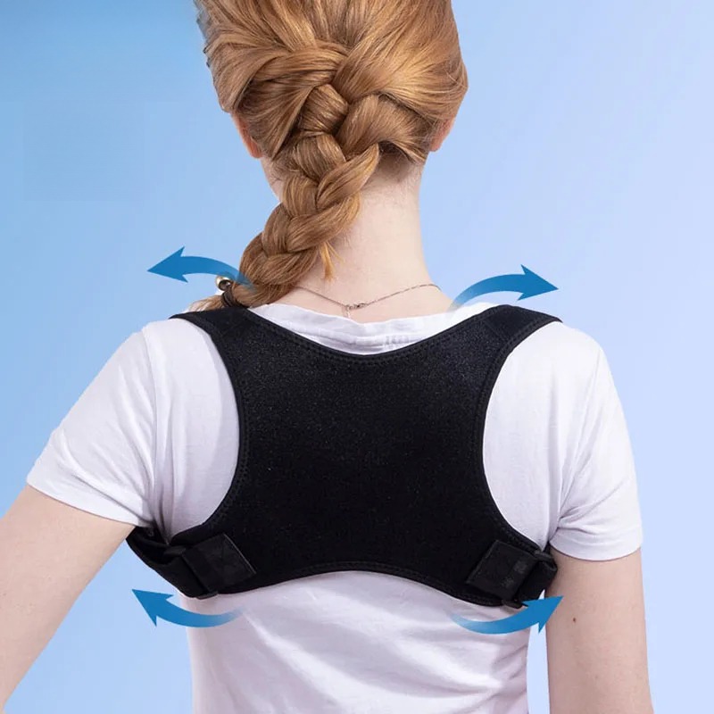 Unisex Adjustable Back Posture Corrector Support Brace For Men And Women Clavicle Spine Shoulder Co 1