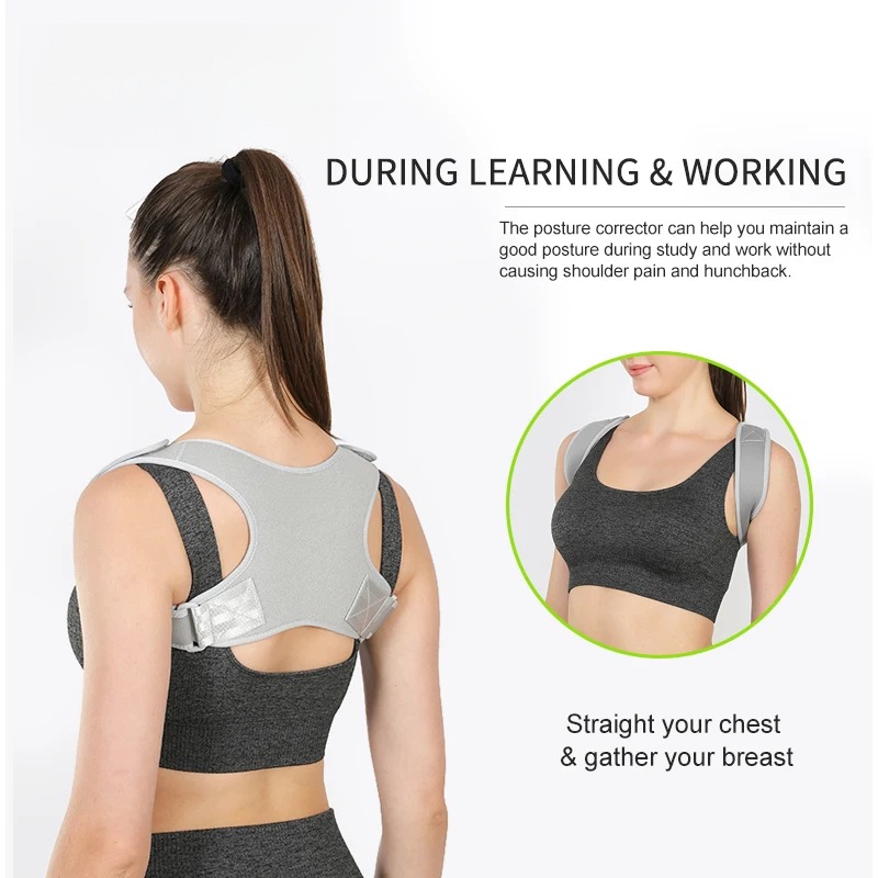 Unisex Adjustable Back Posture Corrector Support Brace For Men And Women Clavicle Spine Shoulder Co 5