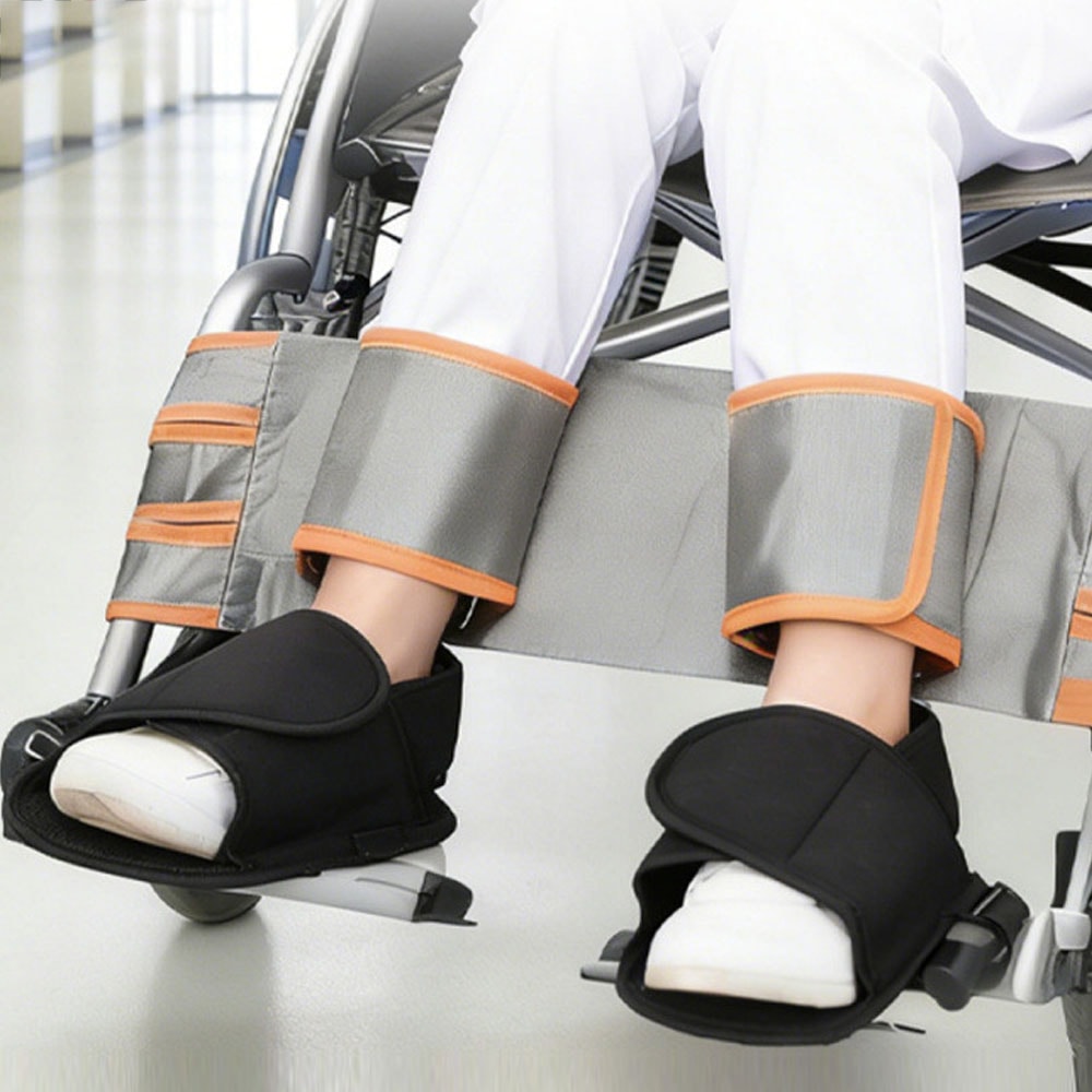 Easy-to-Use Wheelchair Shoe Holders Protective Foot Restraints for Elderly Users