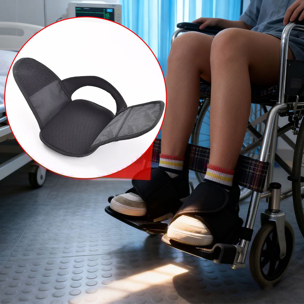 Easy-to-Use Wheelchair Shoe Holders Protective Foot Restraints for Elderly Users