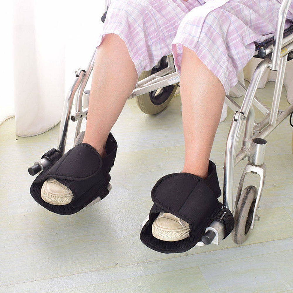 Easy-to-Use Wheelchair Shoe Holders Protective Foot Restraints for Elderly Users