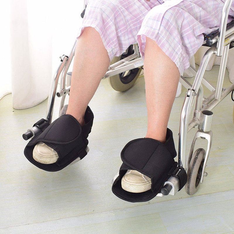 Easy-to-Use Wheelchair Shoe Holders Protective Foot Restraints for Elderly Users
