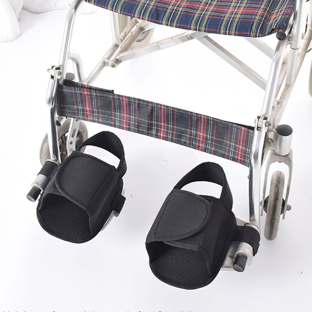 Easy-to-Use Wheelchair Shoe Holders Protective Foot Restraints for Elderly Users