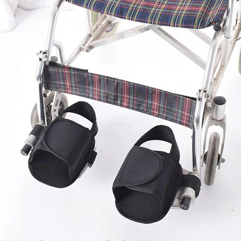 Easy-to-Use Wheelchair Shoe Holders Protective Foot Restraints for Elderly Users