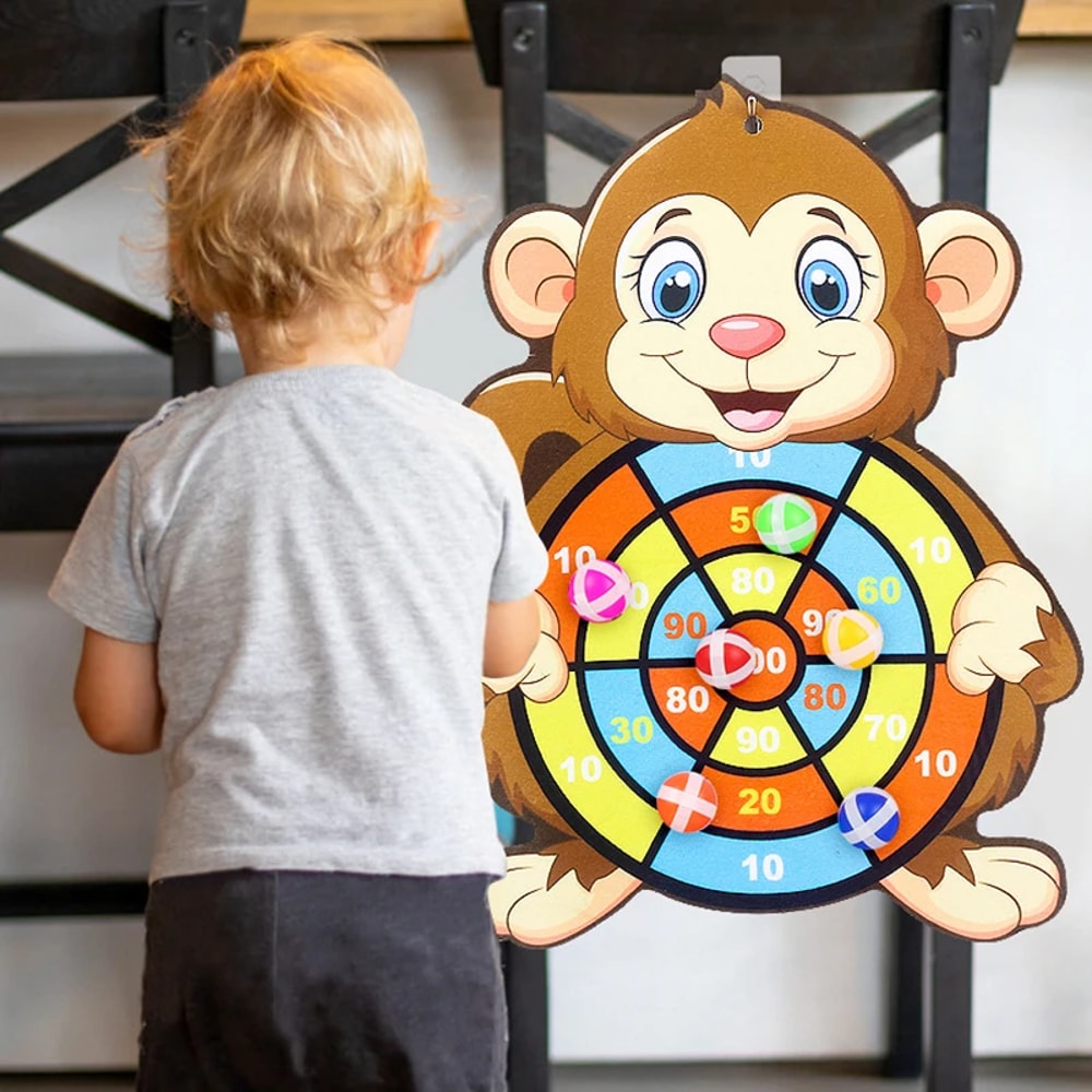 Educational Dart Board For Kids Montessori Indoor Sports Game For Children 2