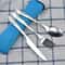 Portable Picnic Set With Travel Cutlery Kit Washable Tableware Pouch For Outdoor Dining And Camping 7