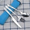 Portable Picnic Set With Travel Cutlery Kit Washable Tableware Pouch For Outdoor Dining And Camping 7