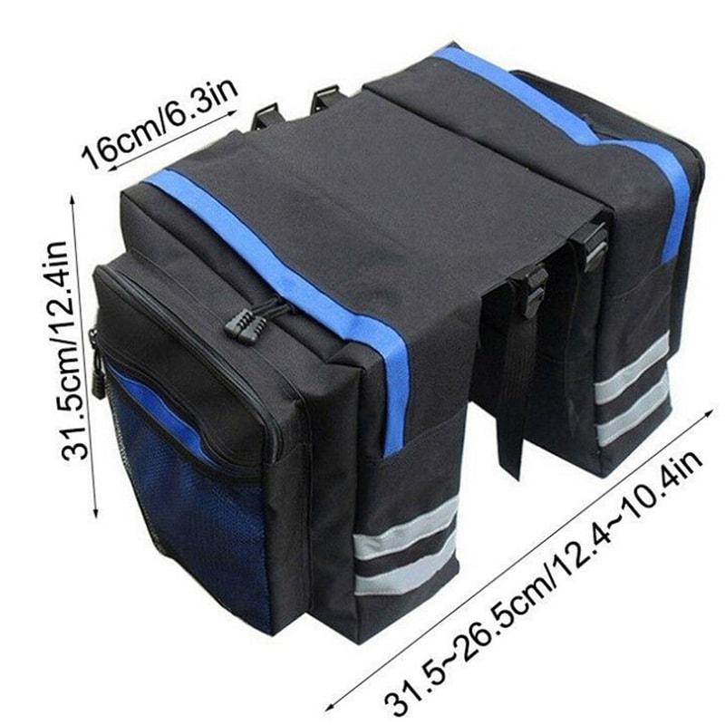 Durable Bicycle Carrier Bag For Rear Rack Double Side Cycling Trunk Bag For Travel 4