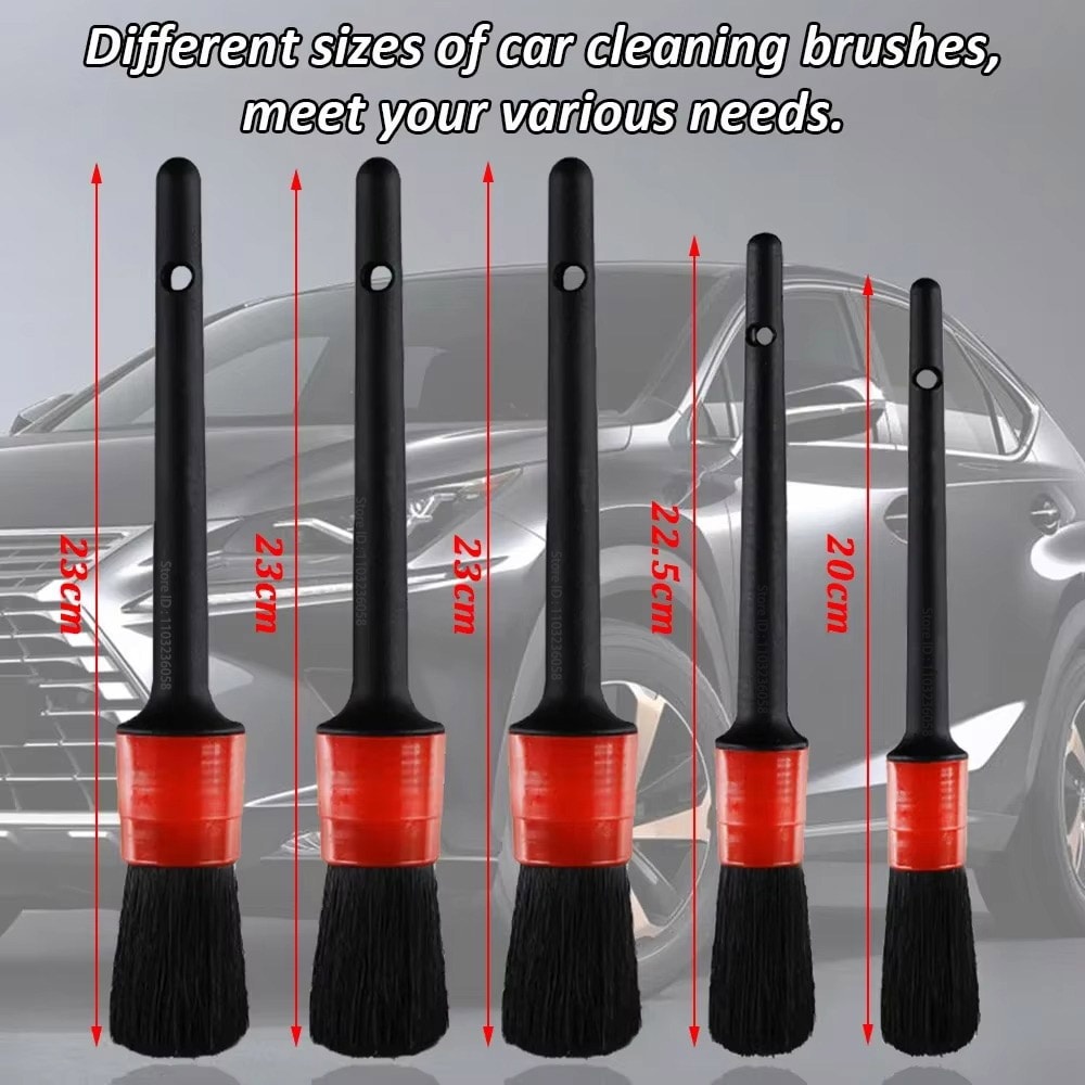 Car Detailing Brushes Kit For Auto Air Cleaning Electric Drill Brush Automotive Cleaning Tools For 1