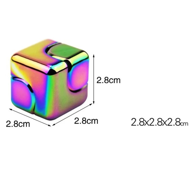 Square Stress Relief Fidget Toy Anti Anxiety Spinner for Focus Aid and Sensory Play