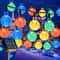 Crystal Globe Solar String Lights LED, Lighting Modes, Solar-Powered Outdoor Lights for Halloween & Christmas.