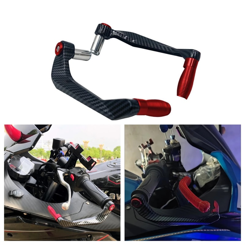 Motorcycle Aluminum Handlebar Brake & Clutch Lever Handguard Shield and Protector Gear Modification Accessories