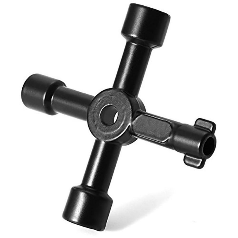 Multifunctional Electrician Plumber Wrench Key for Gas Radiator and Bleed Valves Square & Triangle Universal Tool