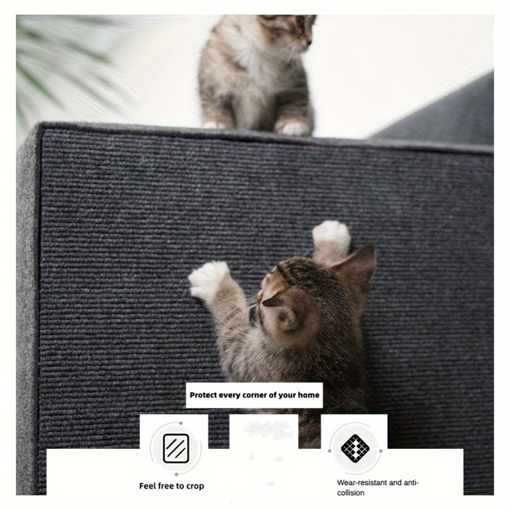 Wall Mounted Cat Scratching Pad NonSlip SelfAdhesive Cat Scratching Board Durable Customizable Ind 2