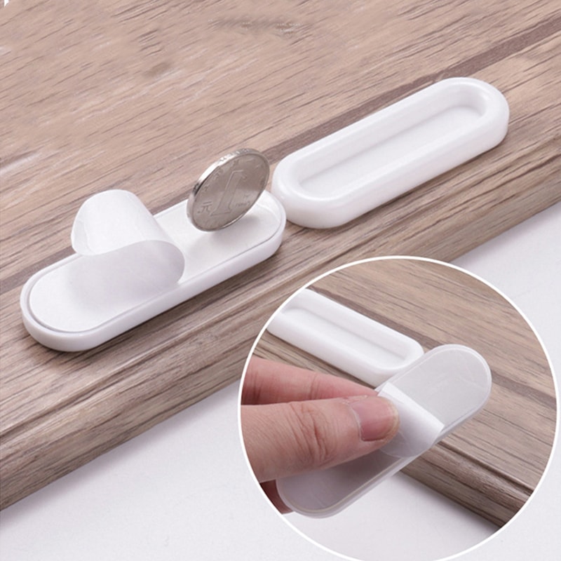SelfAdhesive Oval Door Knobs For Interior Doors Cabinets NonSlip Grip Handles For Glass Windows D 3