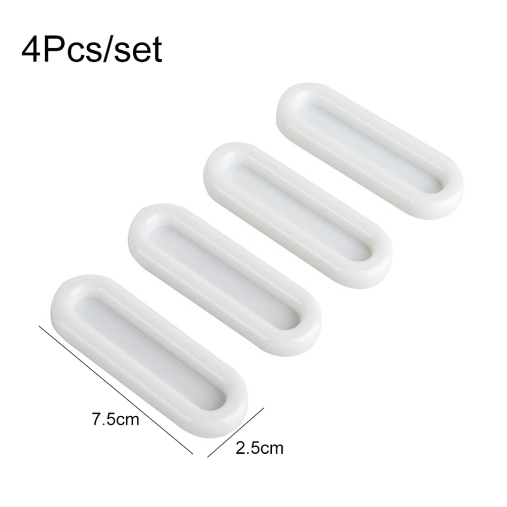 SelfAdhesive Oval Door Knobs For Interior Doors Cabinets NonSlip Grip Handles For Glass Windows D 5