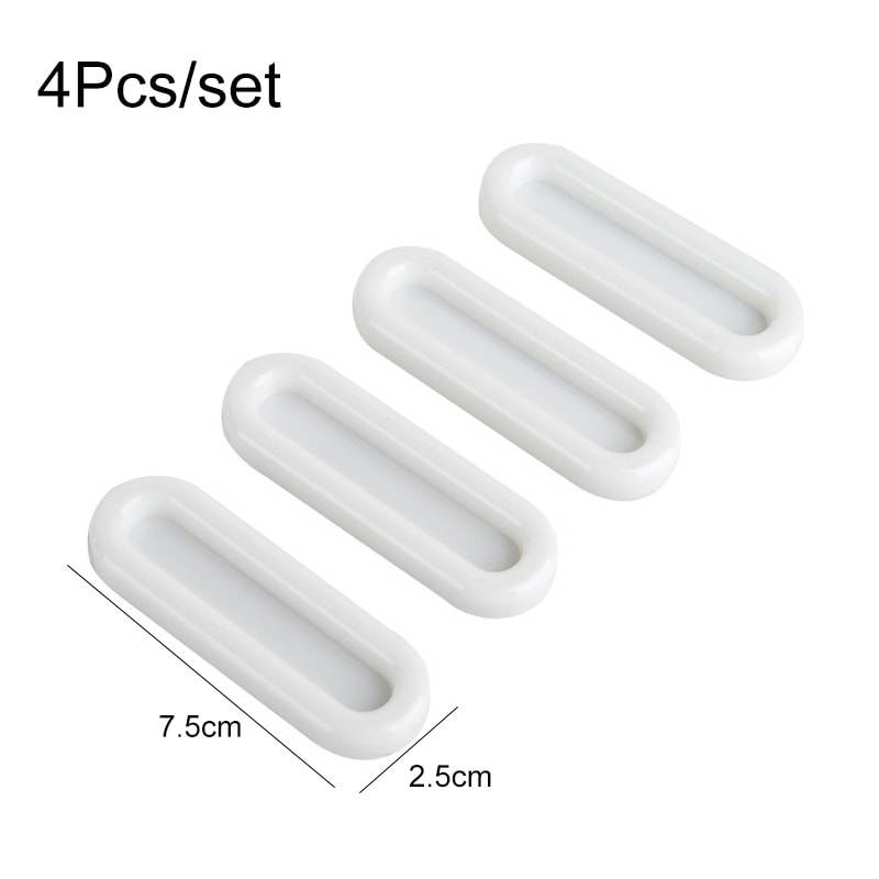 SelfAdhesive Oval Door Knobs For Interior Doors Cabinets NonSlip Grip Handles For Glass Windows D 5
