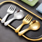 Outdoor Stainless Steel Portable Tableware Set For Kids Spoon And Fork Combination Perfect For Dess 3