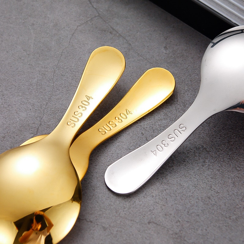 Outdoor Stainless Steel Portable Tableware Set For Kids Spoon And Fork Combination Perfect For Dess 4