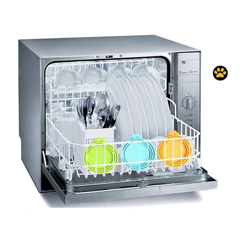 Reusable Airtight Pet Food Can Lids With Spoon Fresh Storage Covers For Dog Cat Cans 4