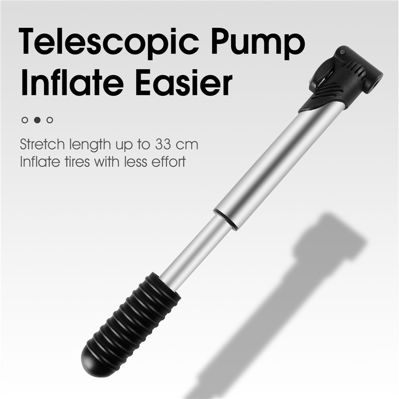 Portable Mini Bicycle Pump For Road MTB Bikes Handheld Air Pump With Schrader Presta Valve 2